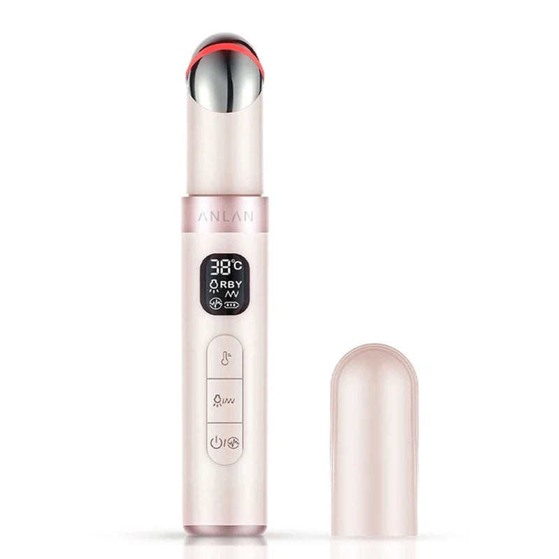 "Revitalize Your Eyes with Electric Eye Massager - Reduce Wrinkles, Dark Circles, and Puffiness with EMS Technology and Hot Massage Therapy"