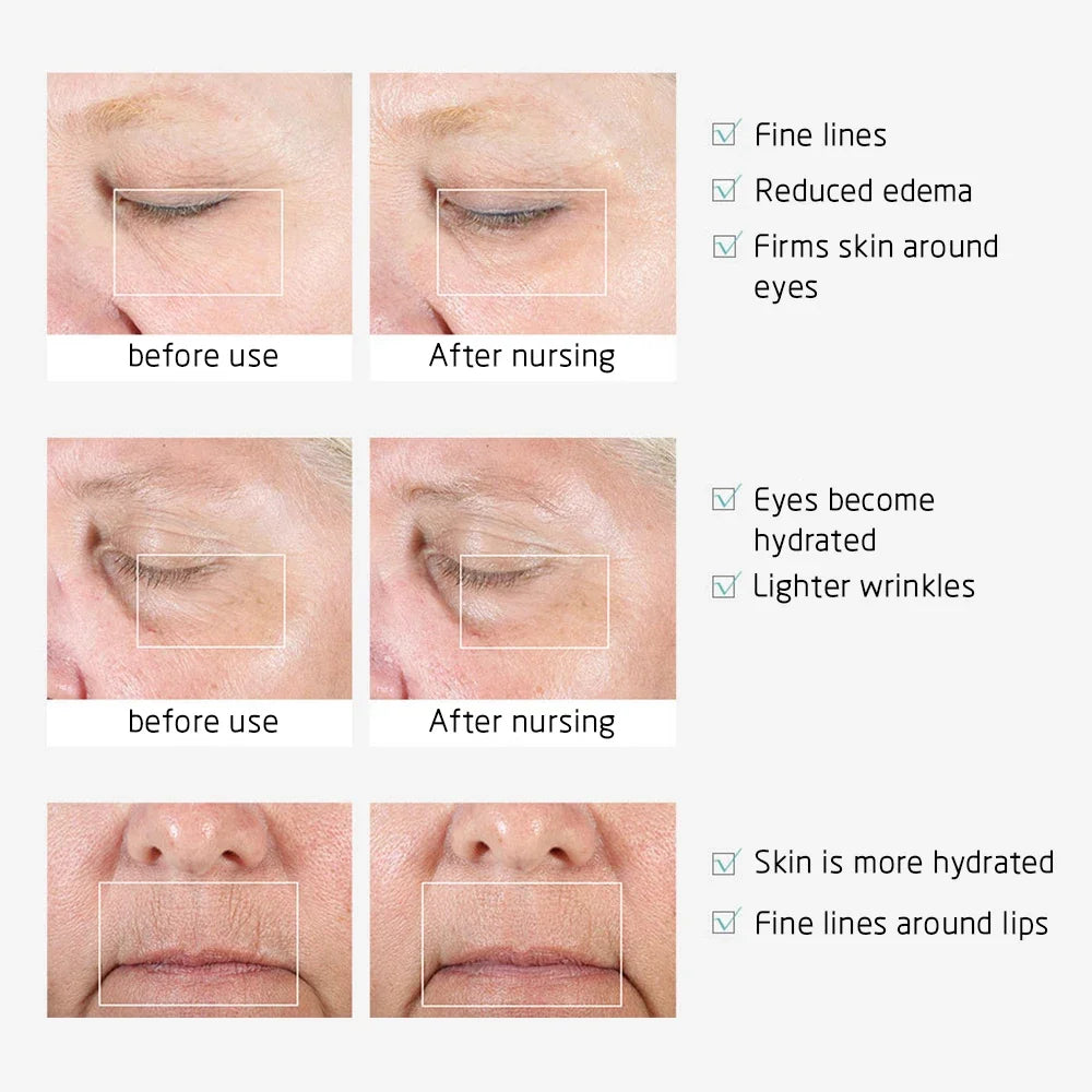 "Portable Electric Eye Massager: Say Goodbye to Wrinkles, Dark Circles, and Aging Signs!"