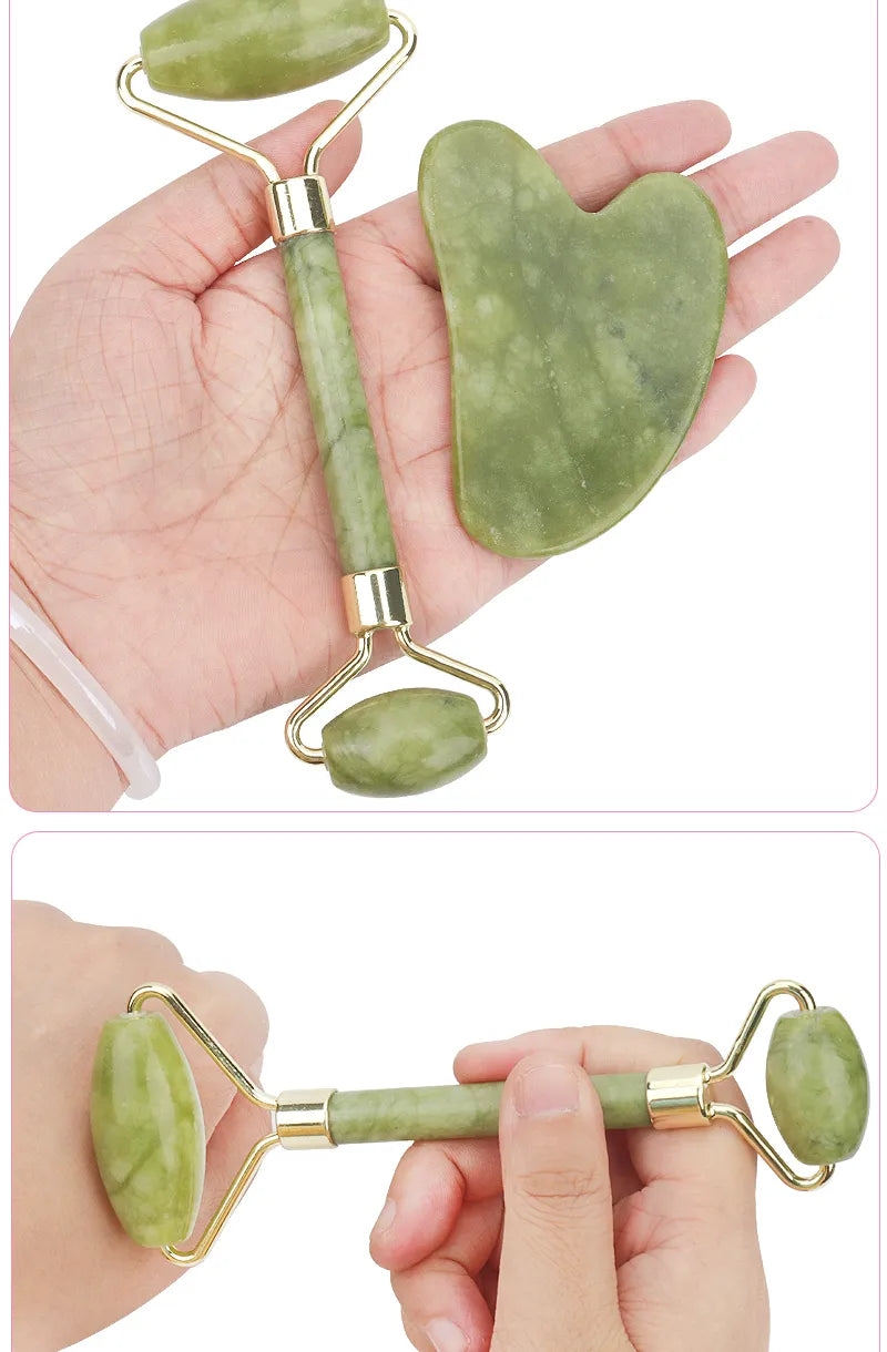 Jade Facial Massage Roller - Yolee Glow