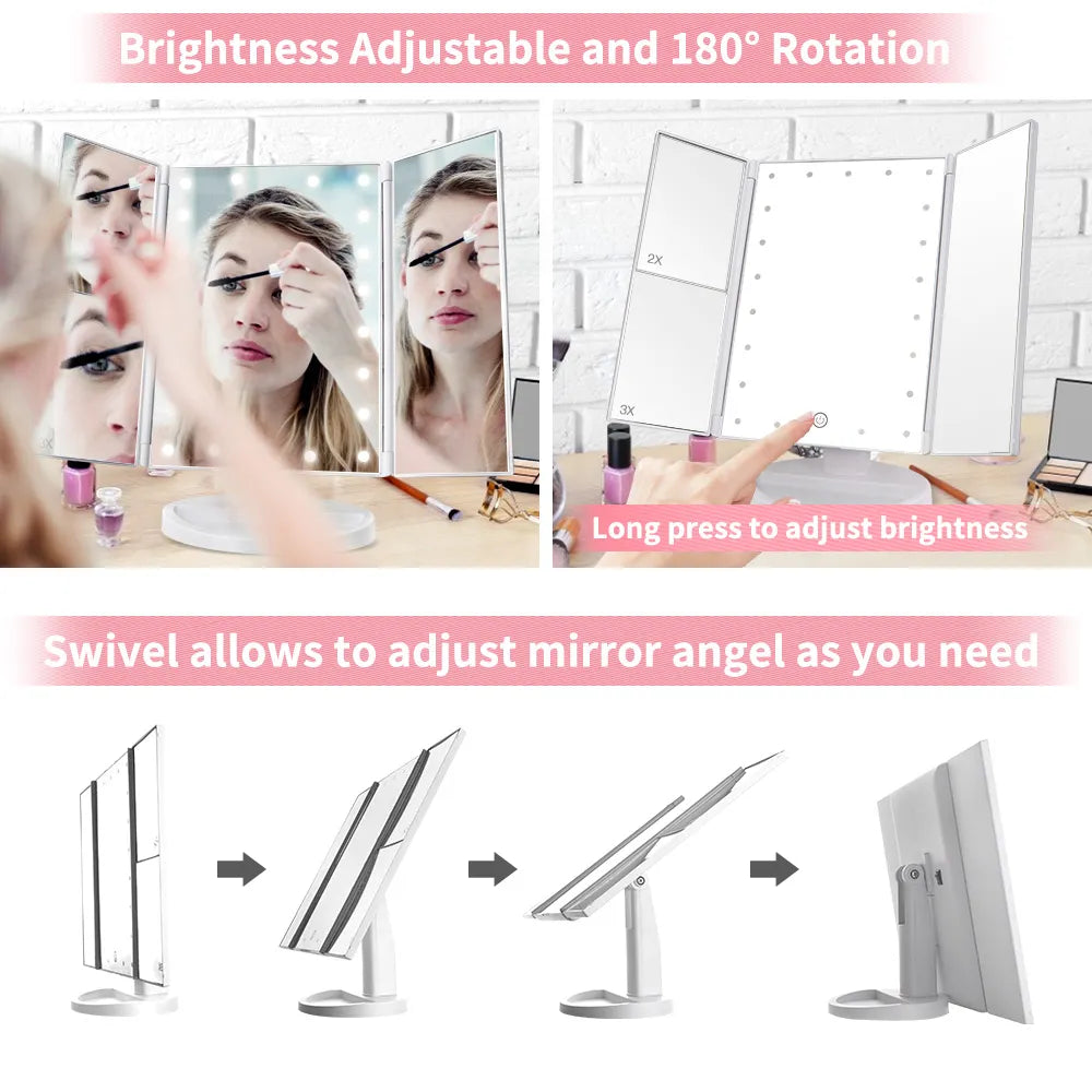 22" LED Touch-Screen Mirror - Yolee Glow