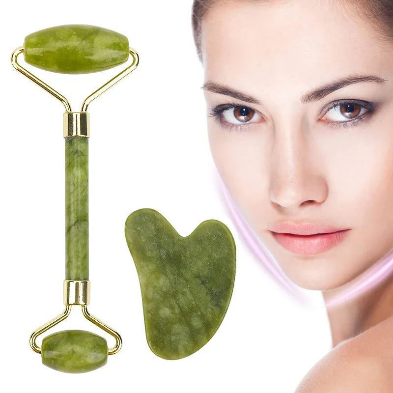 Jade Facial Massage Roller - Yolee Glow