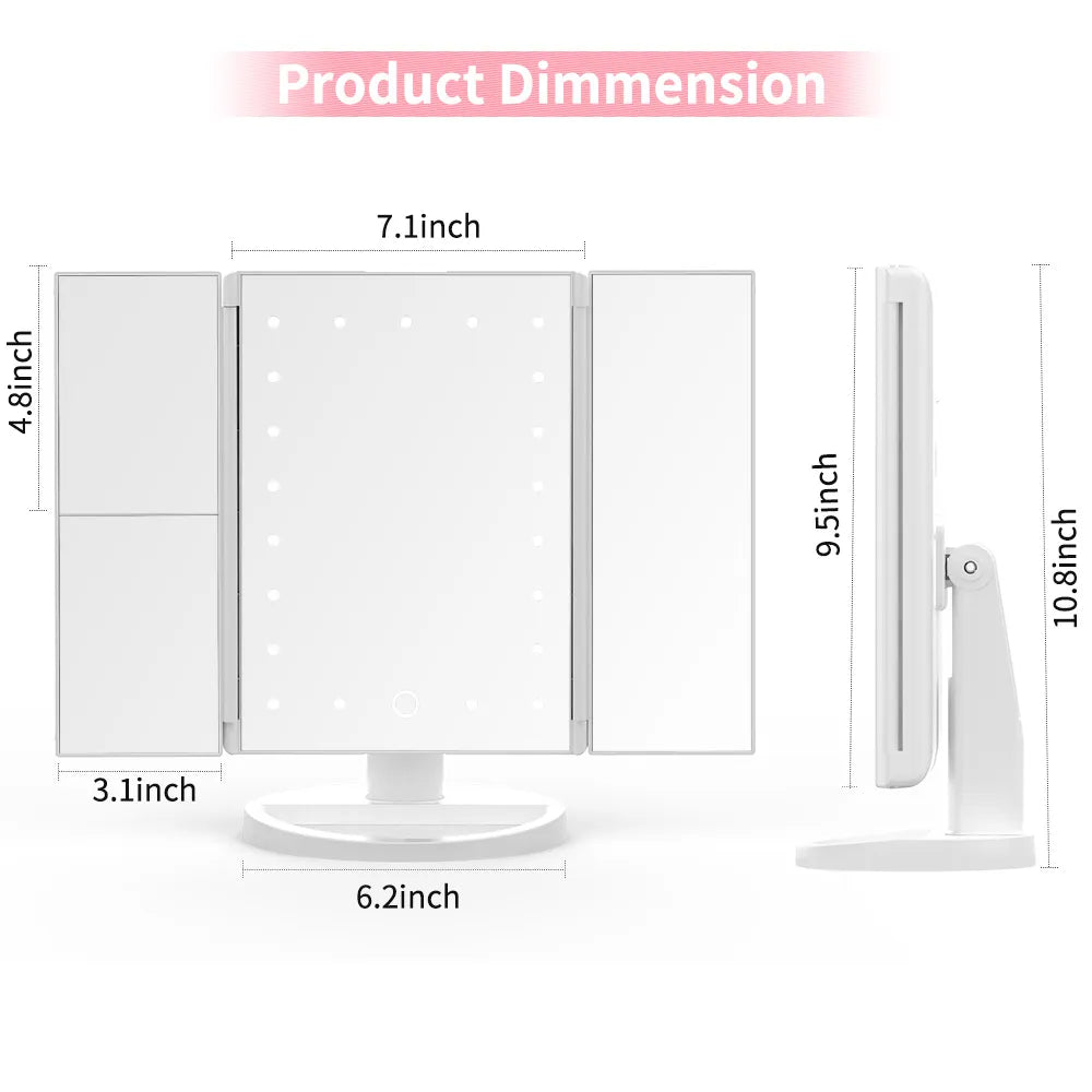 22" LED Touch-Screen Mirror - Yolee Glow