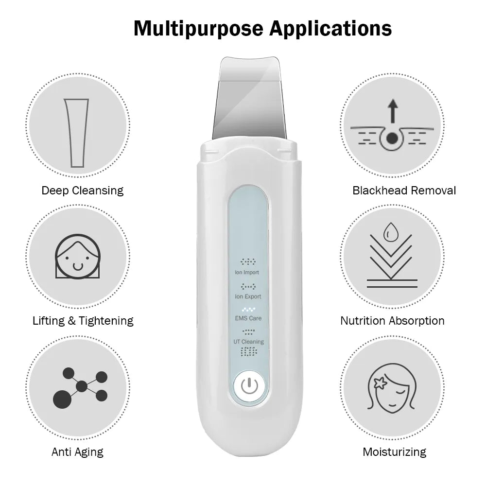 Ultrasonic Facial Scrubber - Yolee Glow