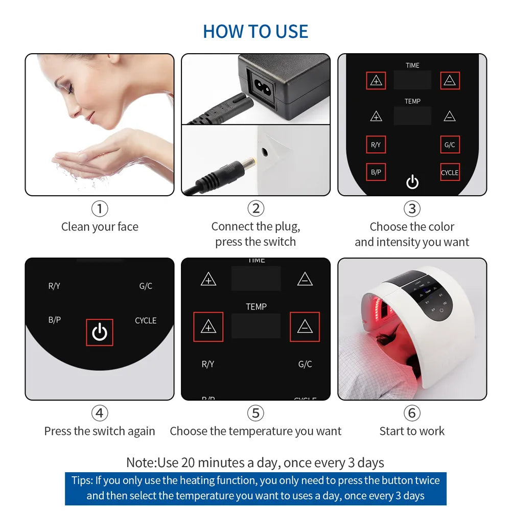 Foldable Therapy Face Lamp - Yolee Glow