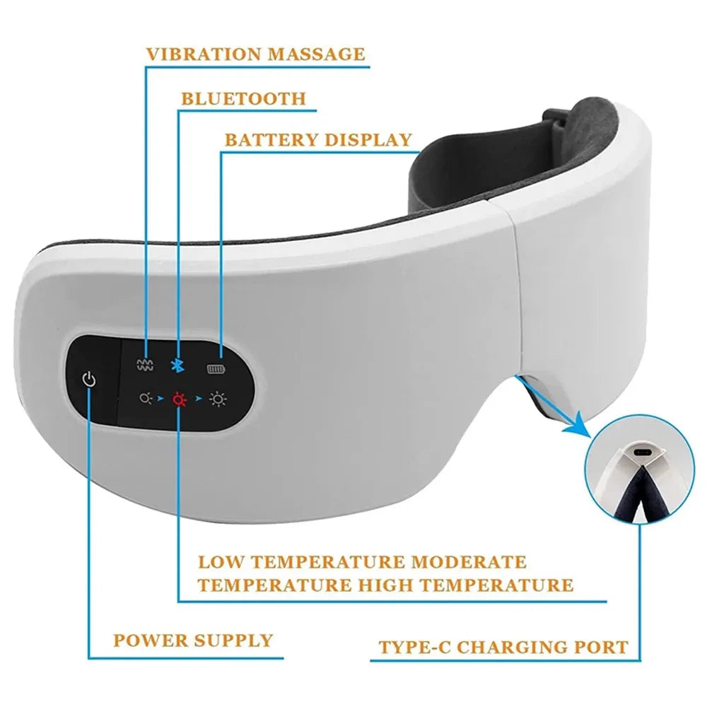 Bluetooth Music Eye Massager - Yolee Glow