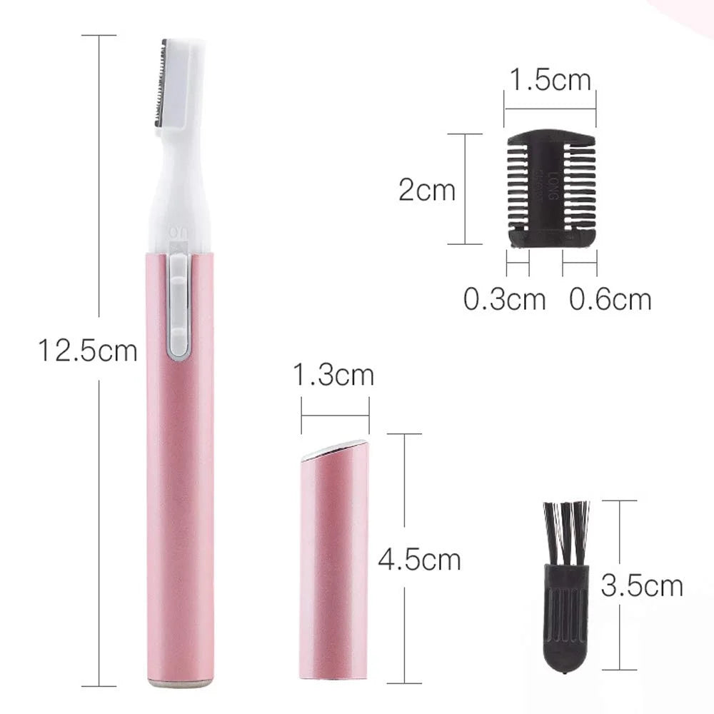 "Flawless Electric Eyebrow Trimmer for Women - Painless Facial Hair Removal Tool for Eyebrows, Legs, and Armpits"