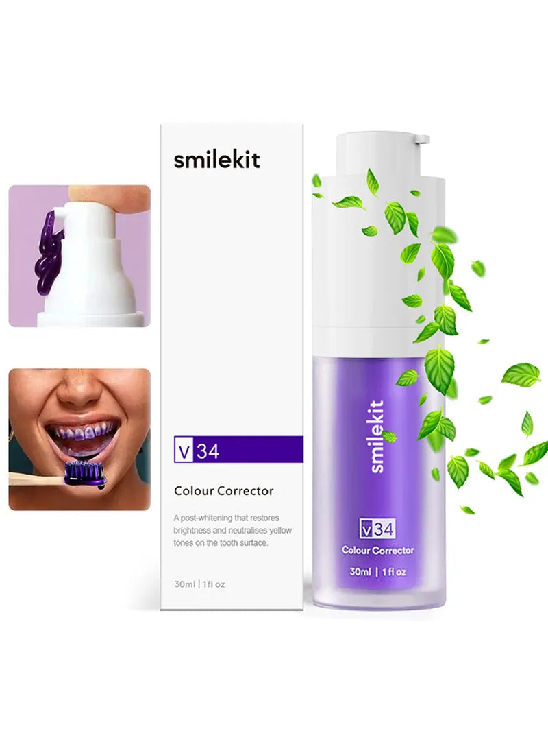 Advanced Whitening Purple Toothpaste Kit