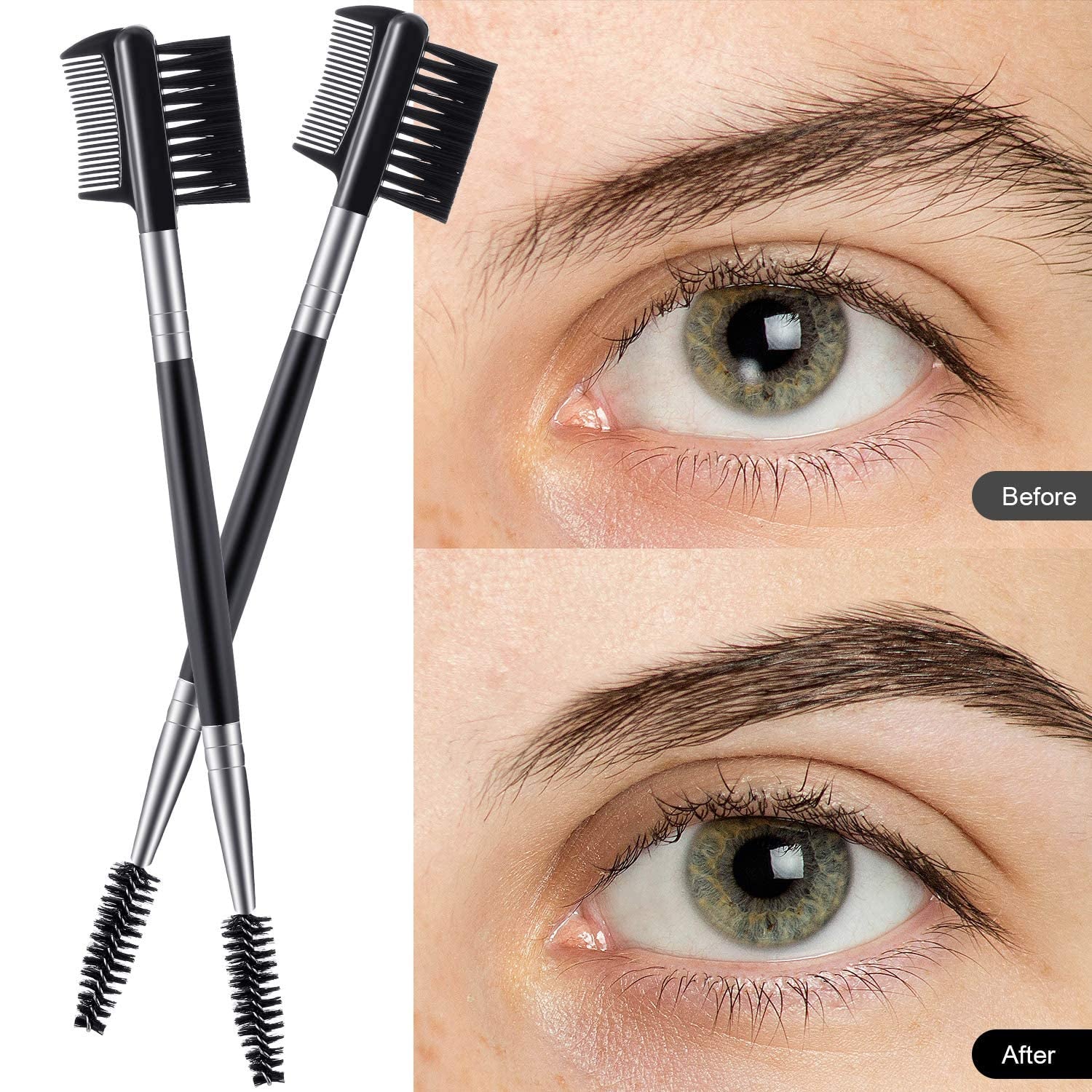 "Ultimate Eyelash and Eyebrow Grooming Kit for Flawless Makeup - 3 Piece Set (Classic Style)"