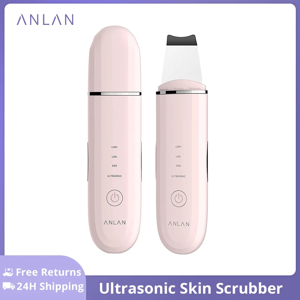 " Ultrasonic Skin Scrubber: Facial Cleansing, Blackhead Removal, and Lifting Tool"