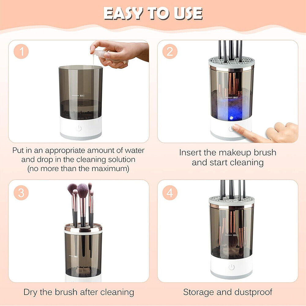 USB-Powered Electric Makeup Brush Cleaner