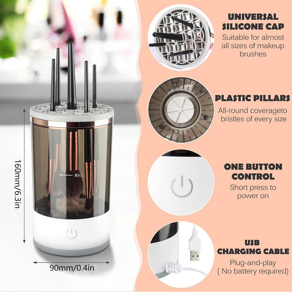 USB-Powered Electric Makeup Brush Cleaner