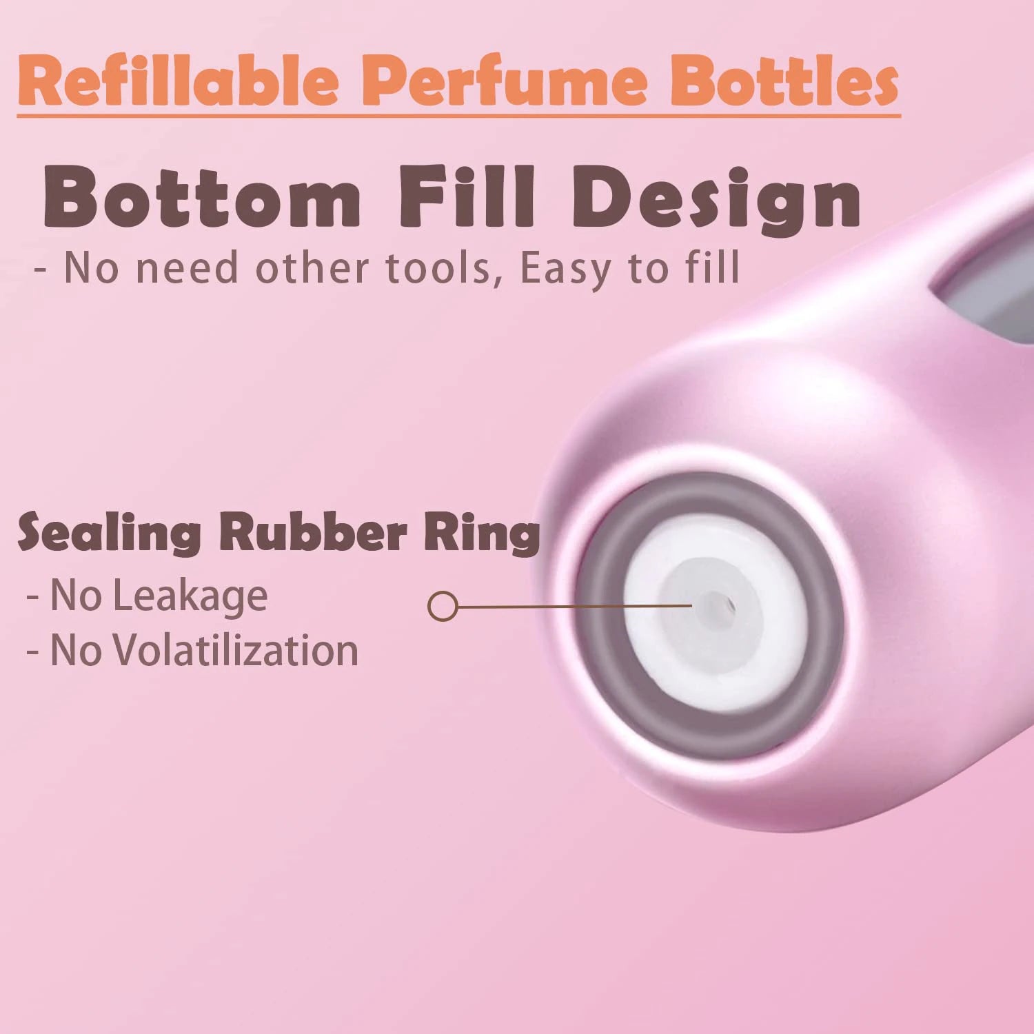 "Travel-Sized Perfume Atomizer: Refillable Mini Spray Bottle for Cosmetics on the Go!"