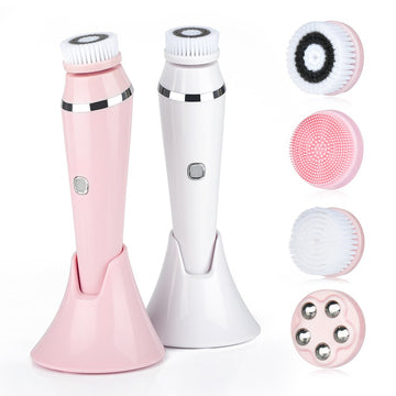 4-in-1 Electric Sonic Face Cleansing Brush